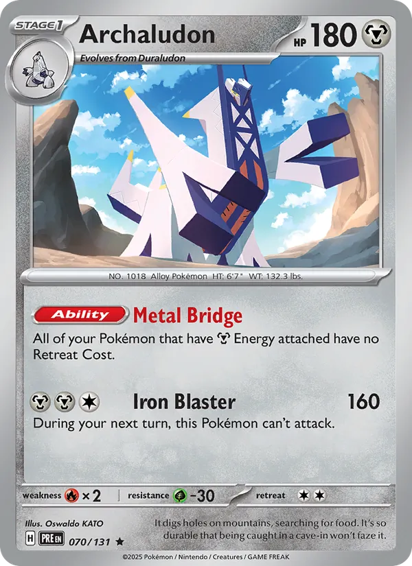 Archaludon 070/131  - Holofoil SV Prismatic Evolutions - Rare