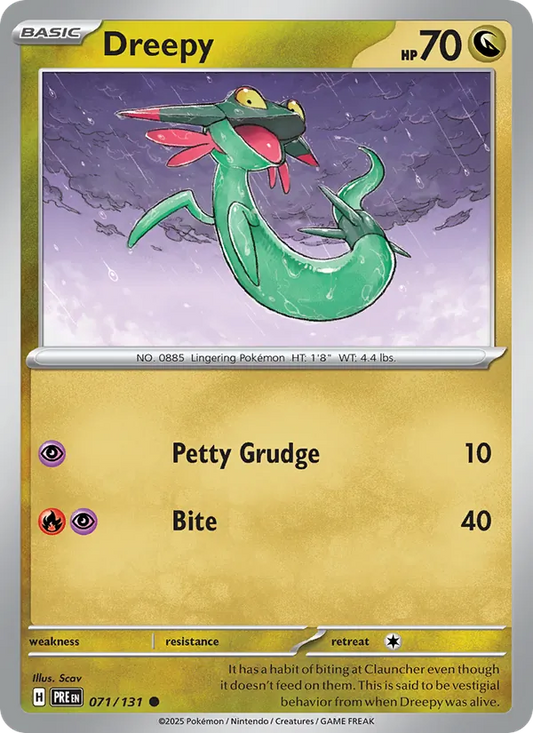 Dreepy 071/131  - Reverse Holofoil SV Prismatic Evolutions - Common