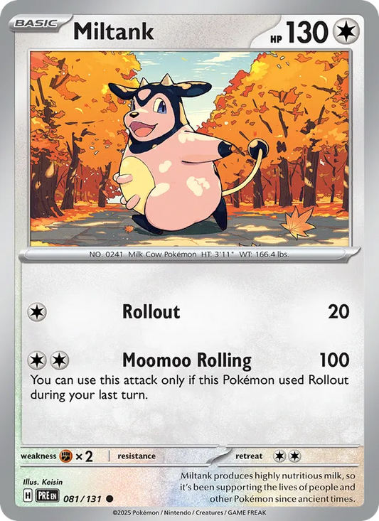 Miltank 081/131  - Reverse Holofoil SV Prismatic Evolutions - Common