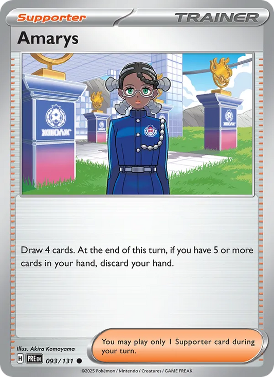 Amarys 093/131  - Reverse Holofoil SV Prismatic Evolutions - Common