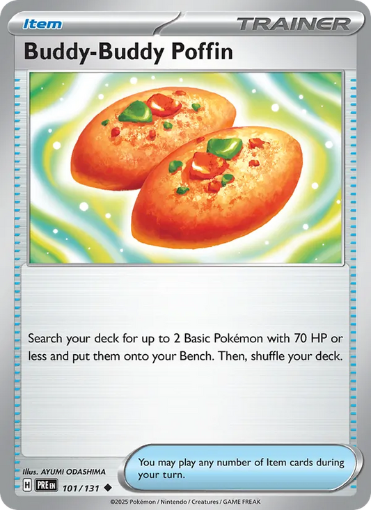 Buddy-Buddy Poffin 101/131  - Reverse Holofoil SV Prismatic Evolutions - Uncommon