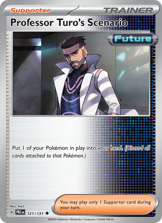 Professor Turo's Scenario 121/131  - Reverse Holofoil SV Prismatic Evolutions - Uncommon