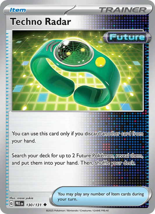 Techno Radar 130/131  - Reverse Holofoil SV Prismatic Evolutions - Uncommon