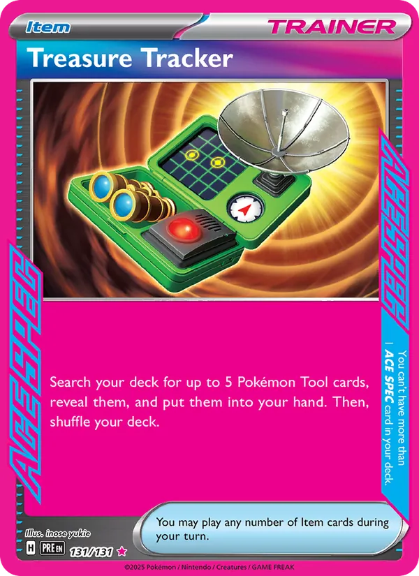 Treasure Tracker 131/131  - Holofoil SV Prismatic Evolutions - ACE SPEC Rare