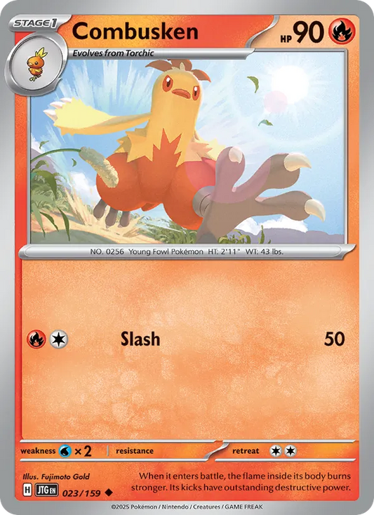 Combusken 023/159  - Reverse Holofoil SV09 Journey Together - Uncommon