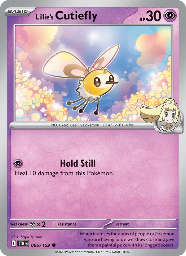 Lillie's Cutiefly 066/159  - Reverse Holofoil SV09 Journey Together - Common