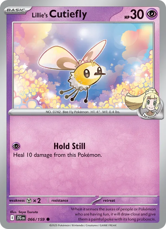 Lillie's Cutiefly 066/159  - Reverse Holofoil SV09 Journey Together - Common