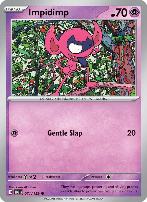 Impidimp 071/159  - Reverse Holofoil SV09 Journey Together - Common