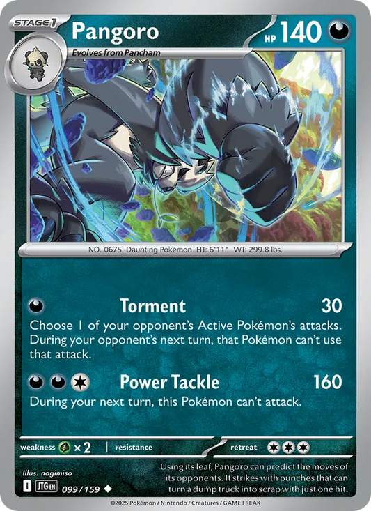 Pangoro 099/159  - Reverse Holofoil SV09 Journey Together - Uncommon