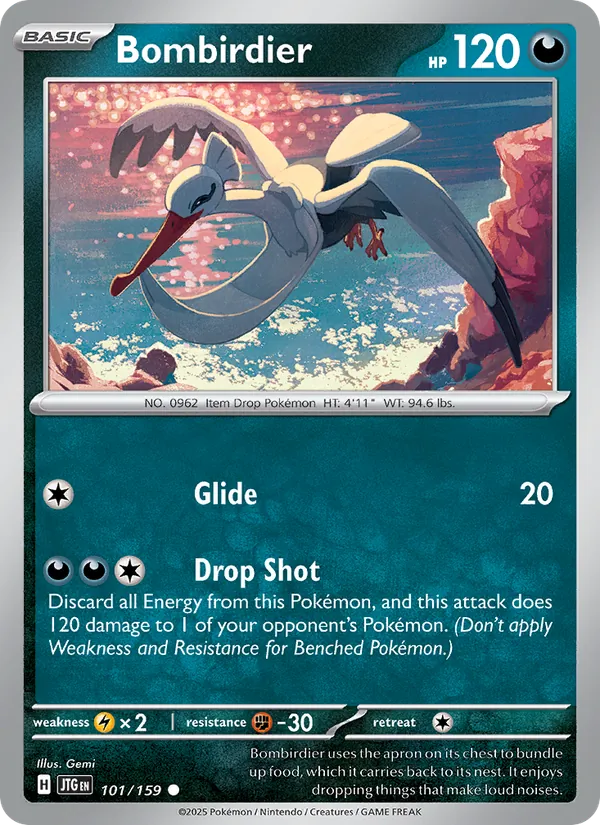 Bombirdier 101/159  - Reverse Holofoil SV09 Journey Together - Common