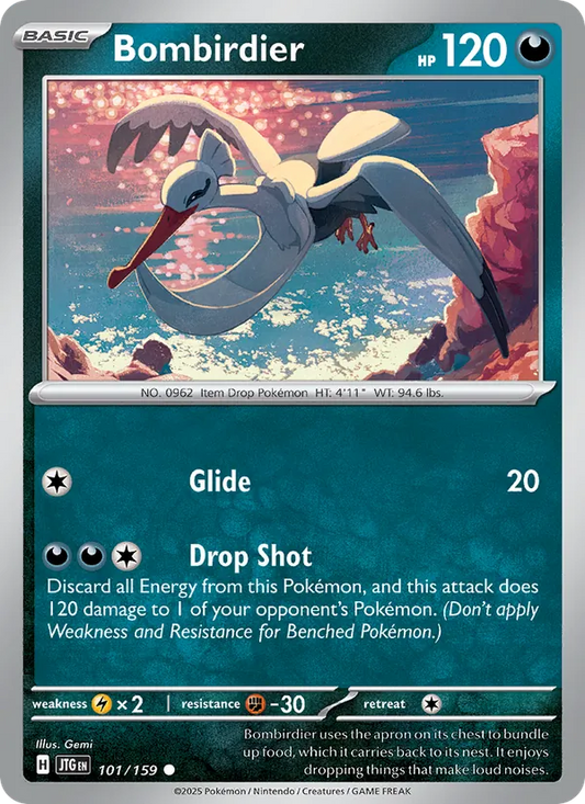Bombirdier 101/159  - Reverse Holofoil SV09 Journey Together - Common
