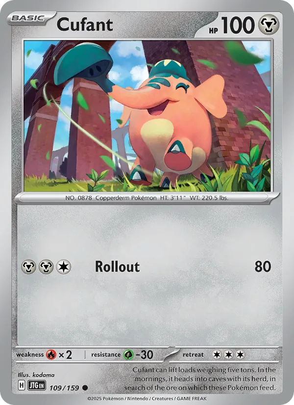 Cufant 109/159  - Reverse Holofoil SV09 Journey Together - Common