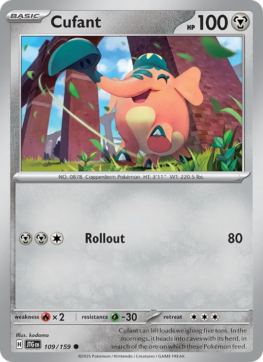 Cufant 109/159  - Reverse Holofoil SV09 Journey Together - Common
