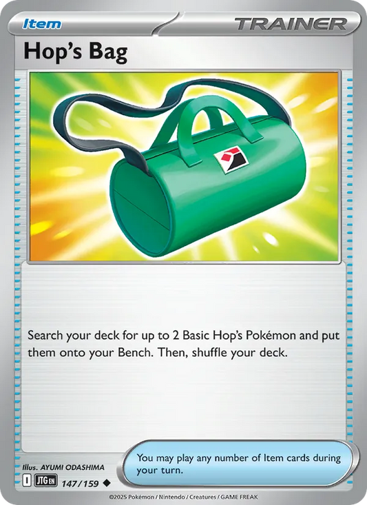 Hop's Bag 147/159  - Reverse Holofoil SV09 Journey Together - Uncommon