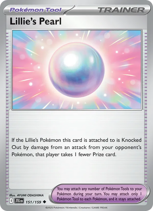 Lillie's Pearl 151/159  - Reverse Holofoil SV09 Journey Together - Uncommon