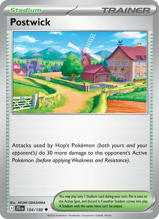 Postwick 154/159  - Reverse Holofoil SV09 Journey Together - Uncommon