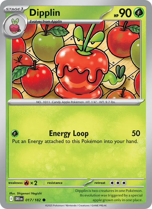 Dipplin 017/182  - Reverse Holofoil SV10 Destined Rivals - Common