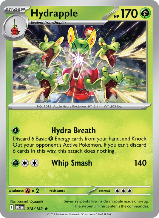 Hydrapple 018/182  - Holofoil SV10 Destined Rivals - Rare