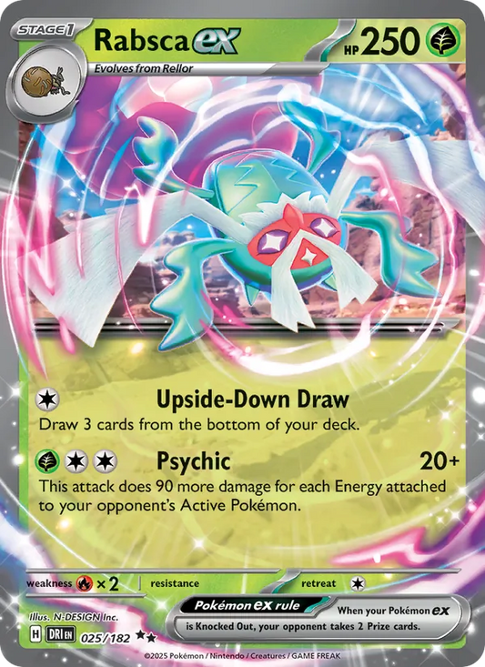 Rabsca ex 025/182  - Holofoil SV10 Destined Rivals - Double Rare