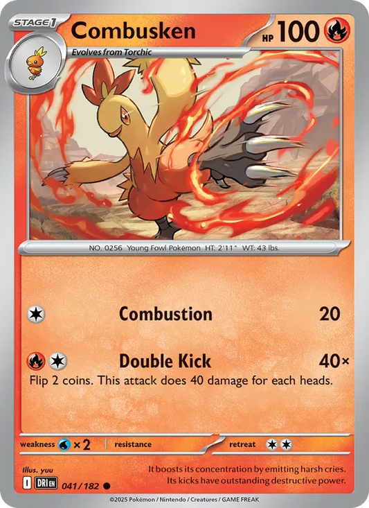 Combusken 041/182  - Reverse Holofoil SV10 Destined Rivals - Common