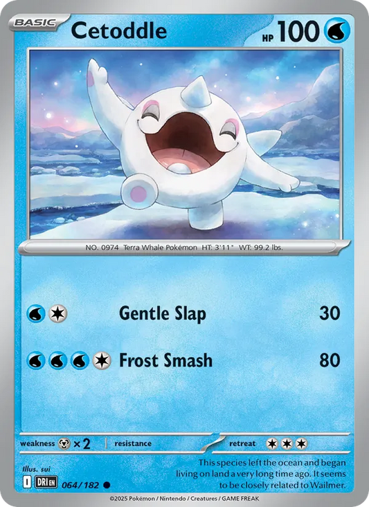 Cetoddle 064/182  - Reverse Holofoil SV10 Destined Rivals - Common