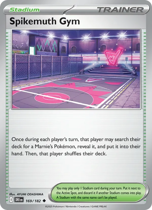 Spikemuth Gym 169/182  - Reverse Holofoil SV10 Destined Rivals - Uncommon