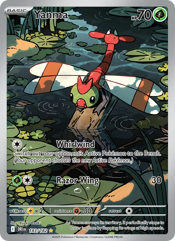 Yanma 183/182  - Holofoil SV10 Destined Rivals - Illustration Rare