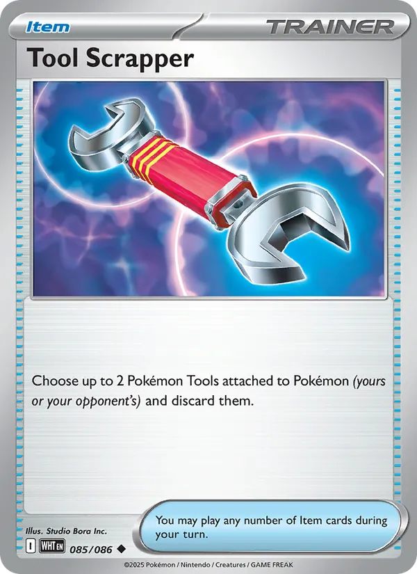 Tool Scrapper 085/086  - Reverse Holofoil SV White Flare - Uncommon