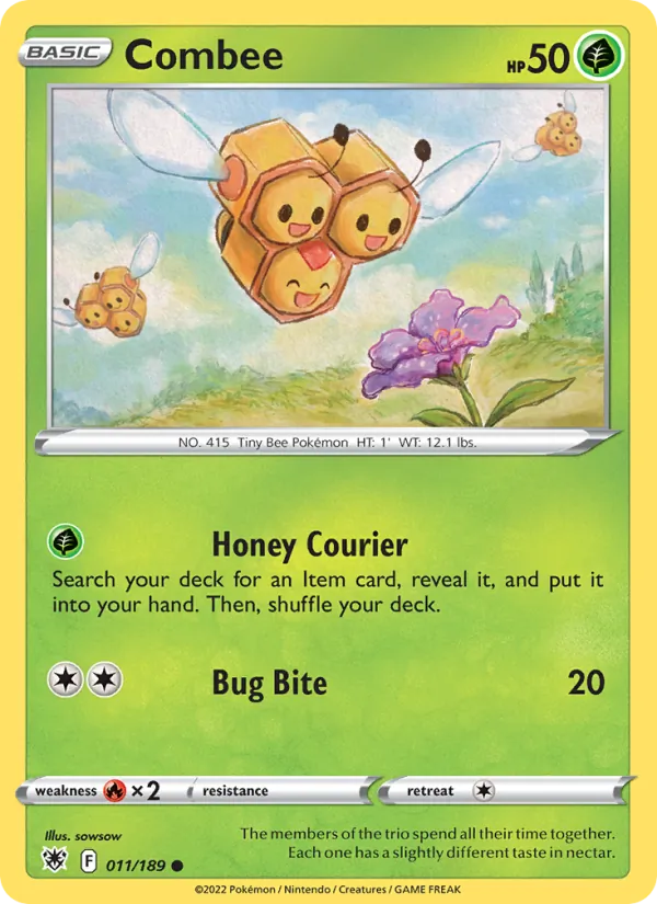 Combee 011/189  - Reverse Holofoil SWSH10 Astral Radiance - Common