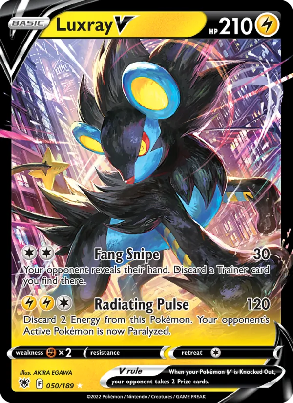 Luxray V 050/189  - Holofoil SWSH10 Astral Radiance - Holo Rare V