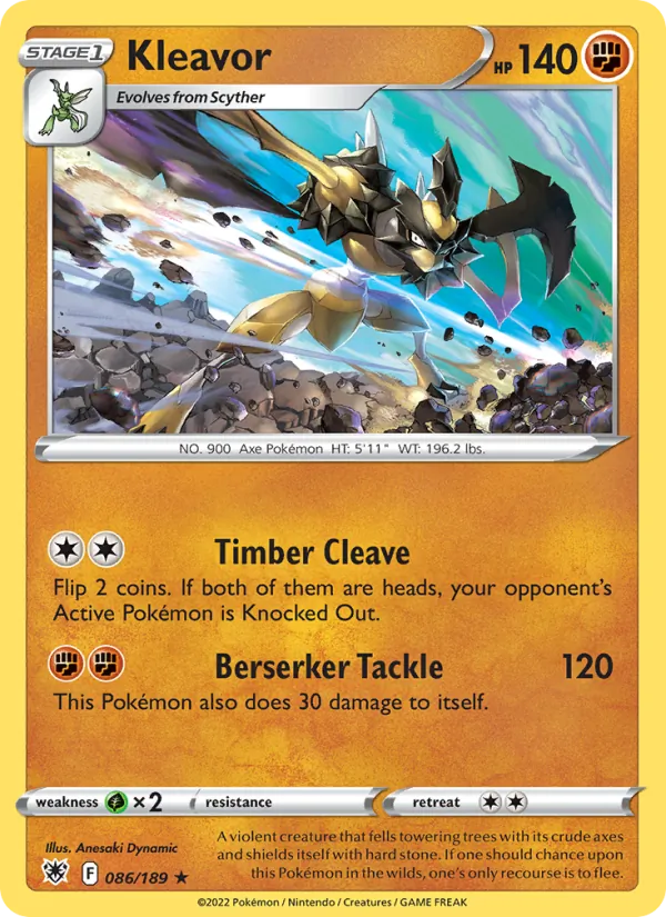 Kleavor 086/189  - Holofoil SWSH10 Astral Radiance - Holo Rare