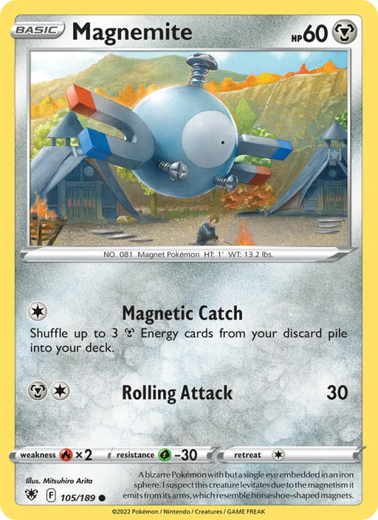 Magnemite 105/189  - Reverse Holofoil SWSH10 Astral Radiance - Common