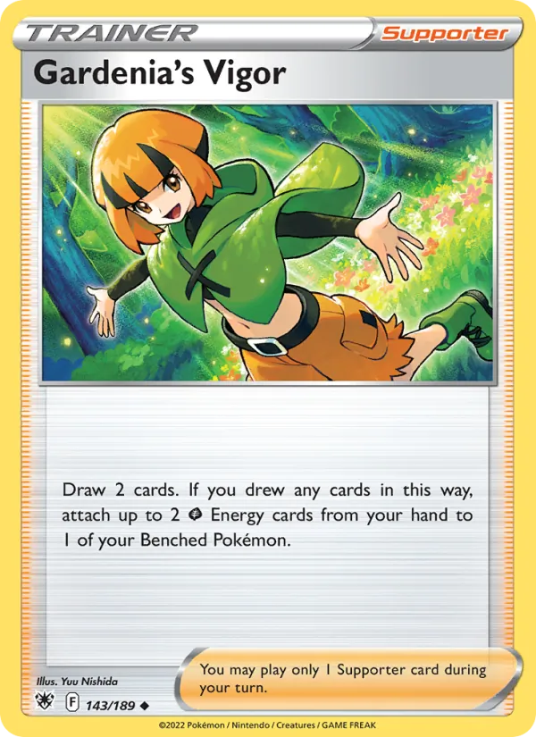 Gardenia's Vigor 143/189  - Reverse Holofoil SWSH10 Astral Radiance - Uncommon