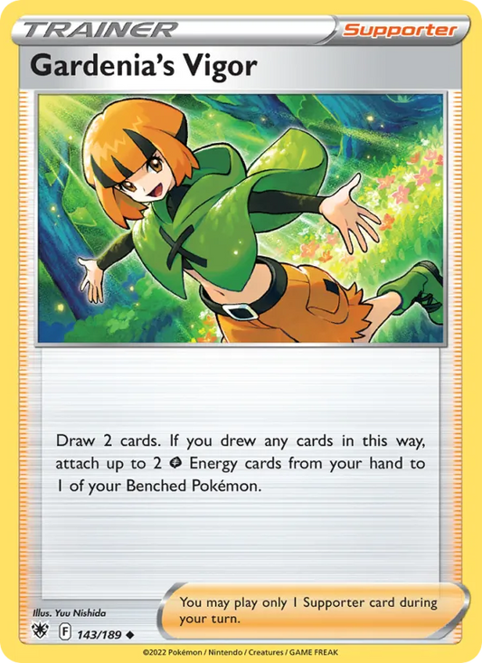 Gardenia's Vigor 143/189  - Reverse Holofoil SWSH10 Astral Radiance - Uncommon