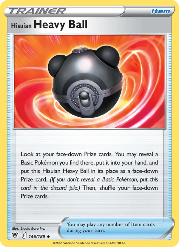 Hisuian Heavy Ball 146/189  - Reverse Holofoil SWSH10 Astral Radiance - Uncommon