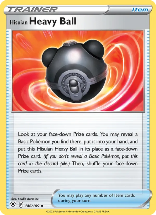 Hisuian Heavy Ball 146/189  - Reverse Holofoil SWSH10 Astral Radiance - Uncommon