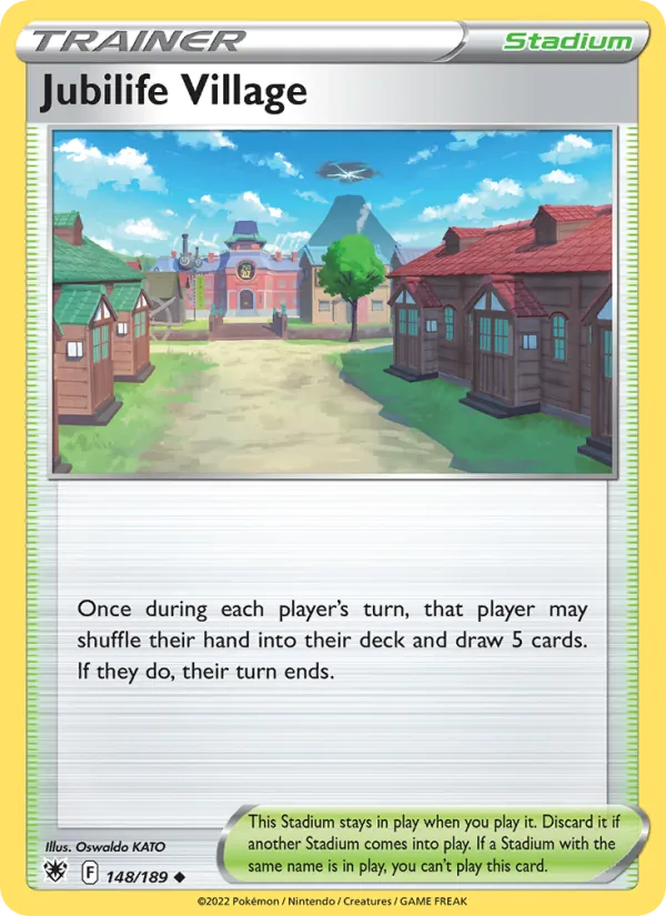 Jubilife Village 148/189  - Reverse Holofoil SWSH10 Astral Radiance - Uncommon