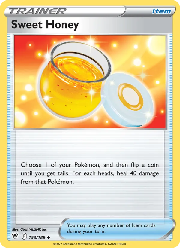Sweet Honey 153/189  - Reverse Holofoil SWSH10 Astral Radiance - Uncommon