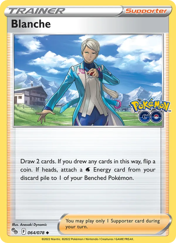 Blanche 064/078  - Reverse Holofoil Pokemon GO - Uncommon