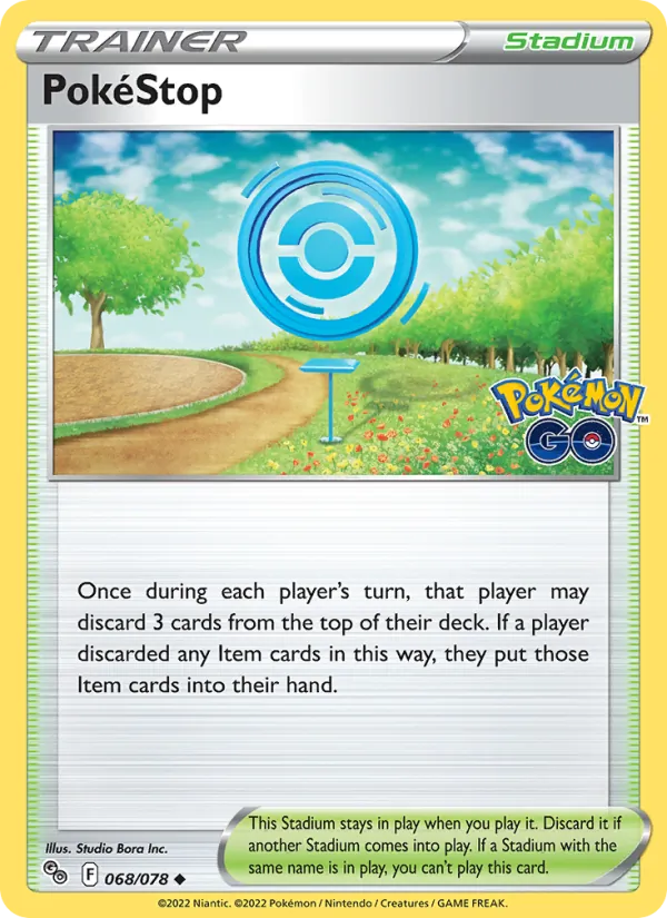 PokéStop 068/078  - Reverse Holofoil Pokemon GO - Uncommon