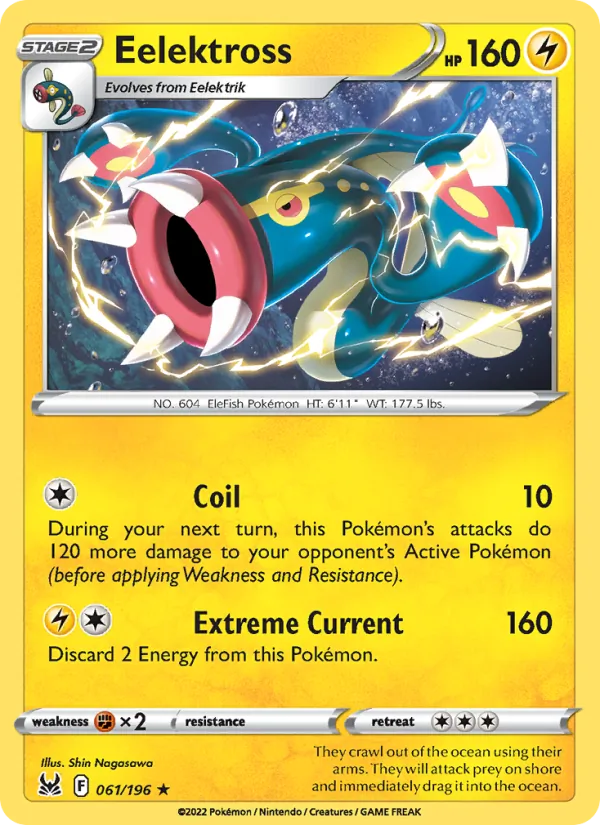 Eelektross 061/196  - Reverse Holofoil SWSH11 Lost Origin - Rare