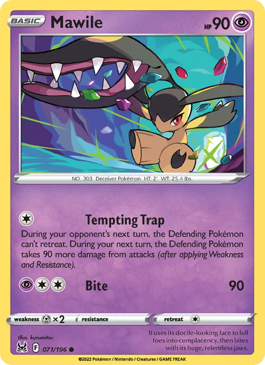 Mawile 071/196  - Reverse Holofoil SWSH11 Lost Origin - Common