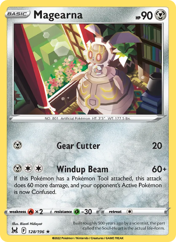 Magearna 128/196  - Reverse Holofoil SWSH11 Lost Origin - Rare