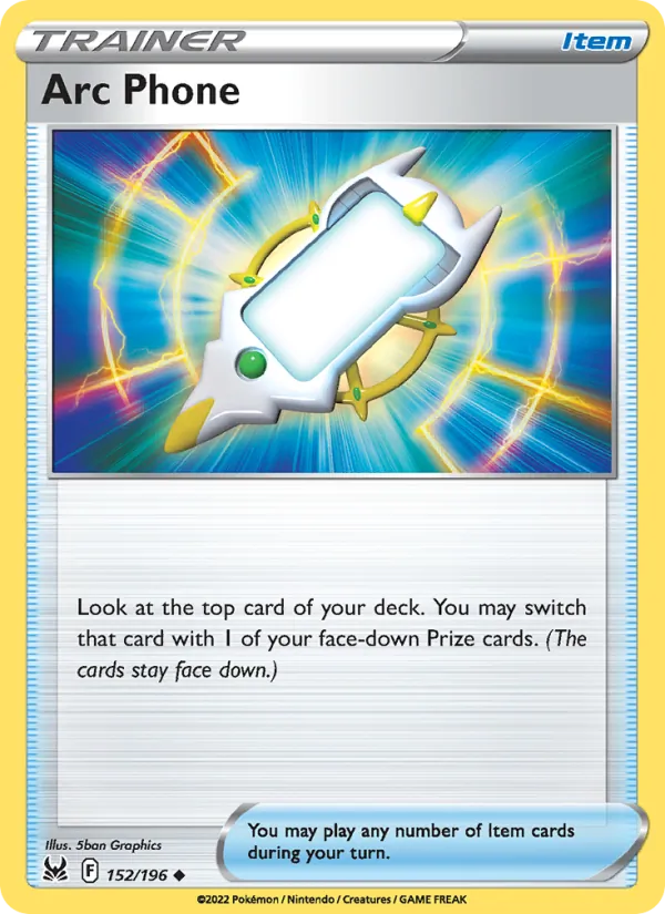 Arc Phone 152/196  - Reverse Holofoil SWSH11 Lost Origin - Uncommon