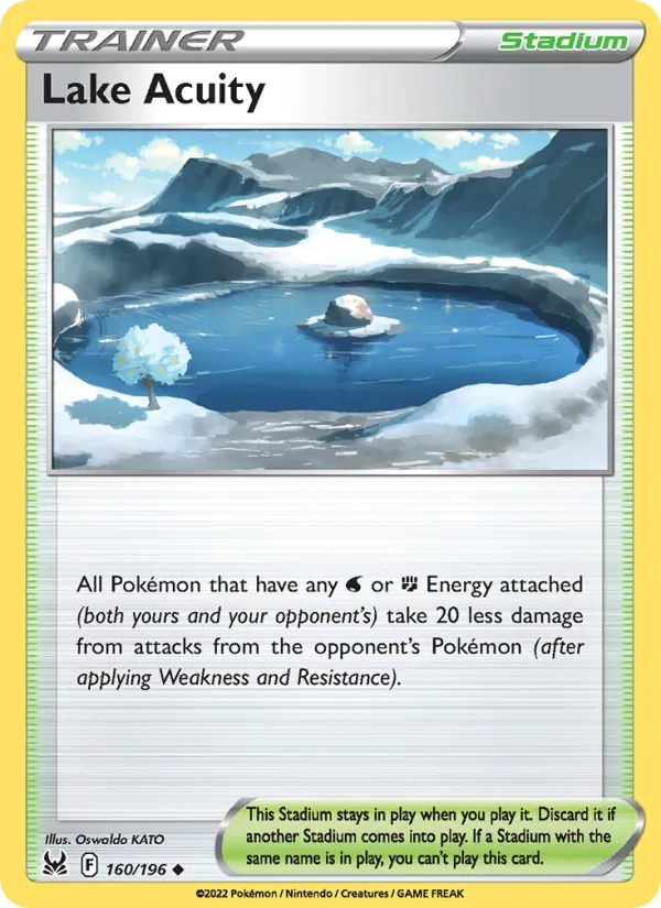 Lake Acuity 160/196  - Reverse Holofoil SWSH11 Lost Origin - Uncommon