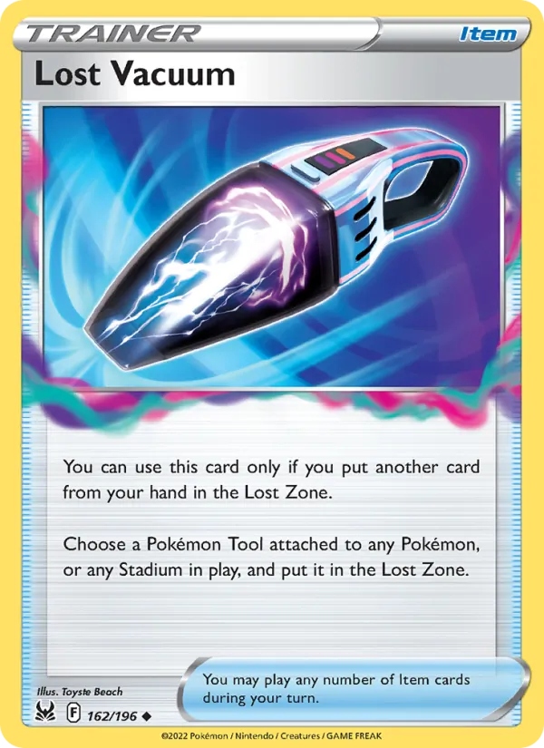 Lost Vacuum 162/196  - Reverse Holofoil SWSH11 Lost Origin - Uncommon