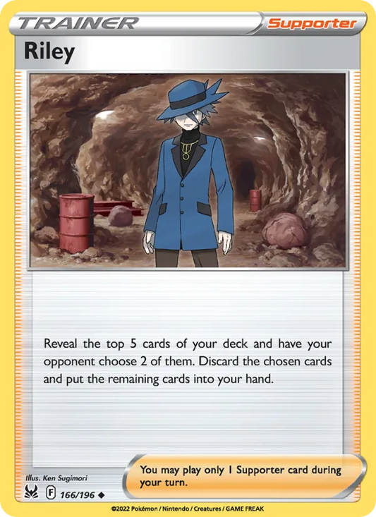 Riley 166/196  - Reverse Holofoil SWSH11 Lost Origin - Uncommon