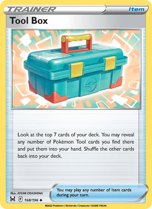 Tool Box 168/196  - Reverse Holofoil SWSH11 Lost Origin - Uncommon
