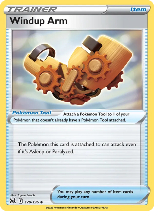 Windup Arm 170/196  - Reverse Holofoil SWSH11 Lost Origin - Uncommon