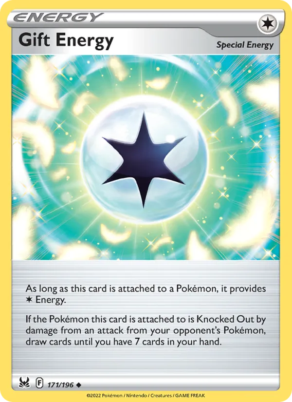 Gift Energy 171/196  - Reverse Holofoil SWSH11 Lost Origin - Uncommon